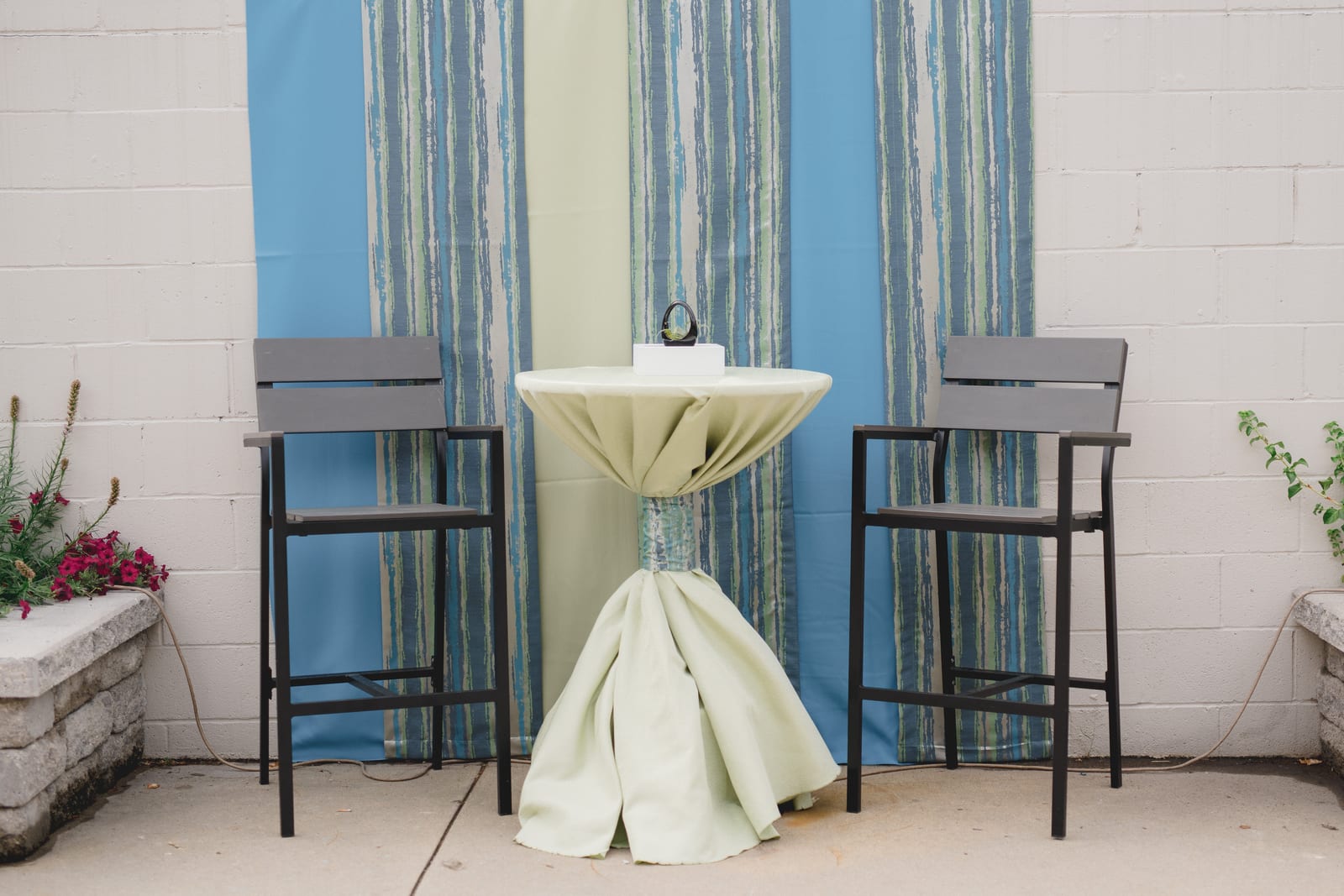 Soiree Celery table runner at a Windy City Linen event