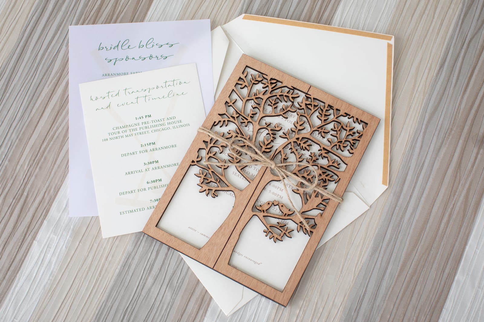 Beige Sanibel tablecloth at a Windy City Linen event