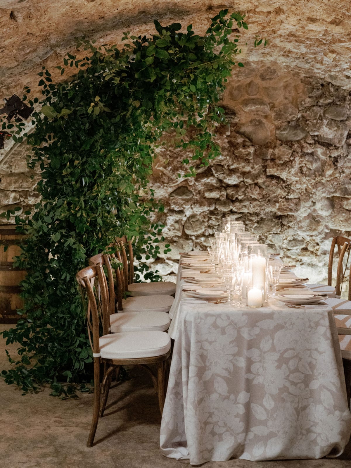 Florence tablecloth at a Windy City Linen event