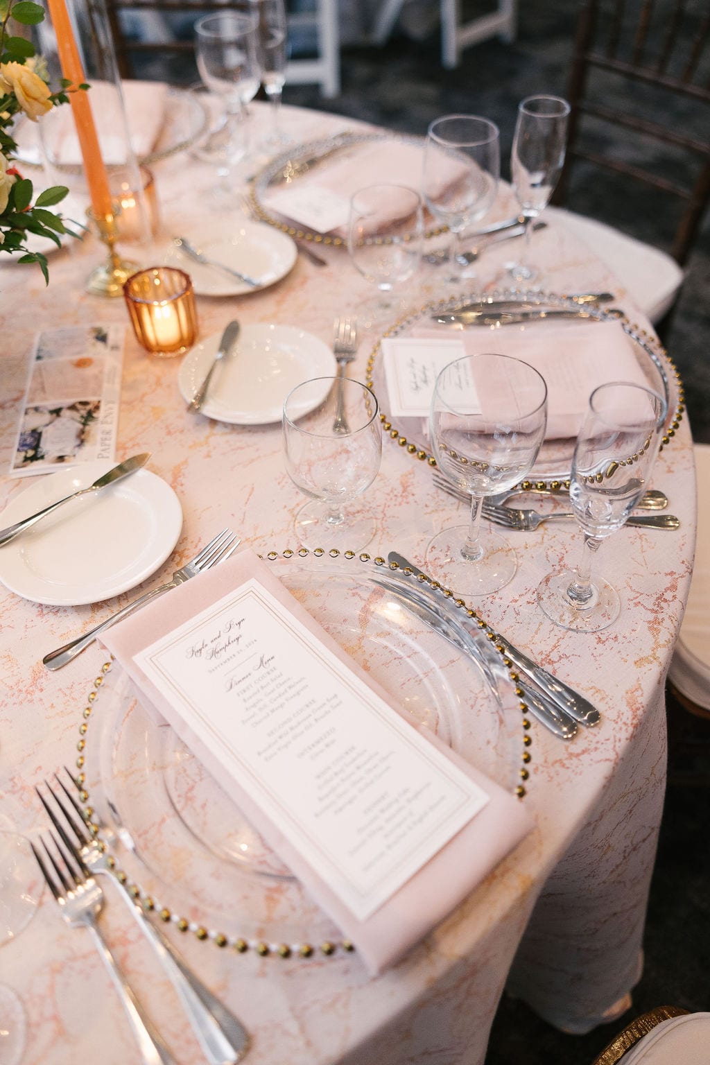 Cairns tablecloth at a Windy City Linen event