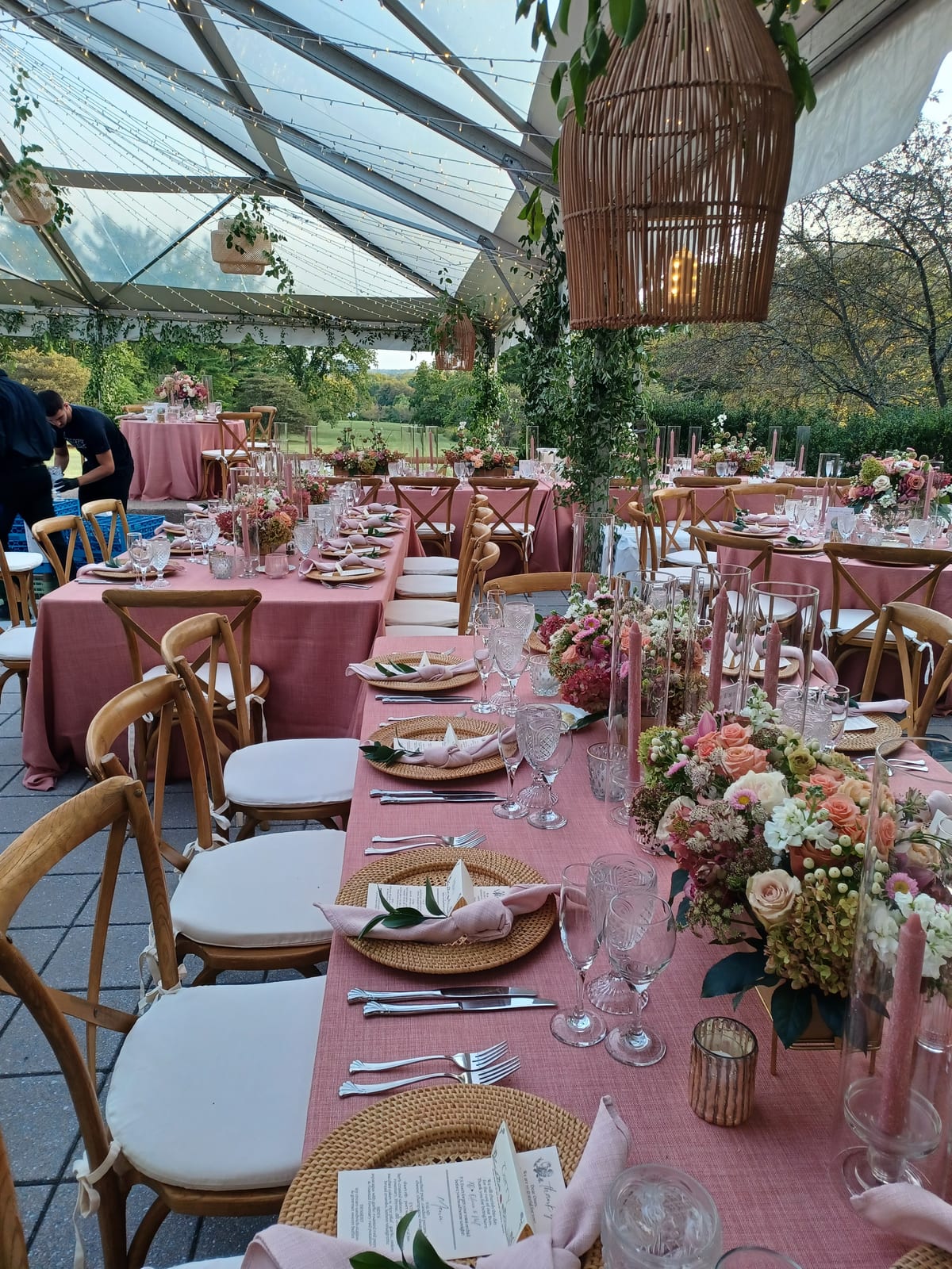 Jute English Rose linen cuff at a Windy City Linen event