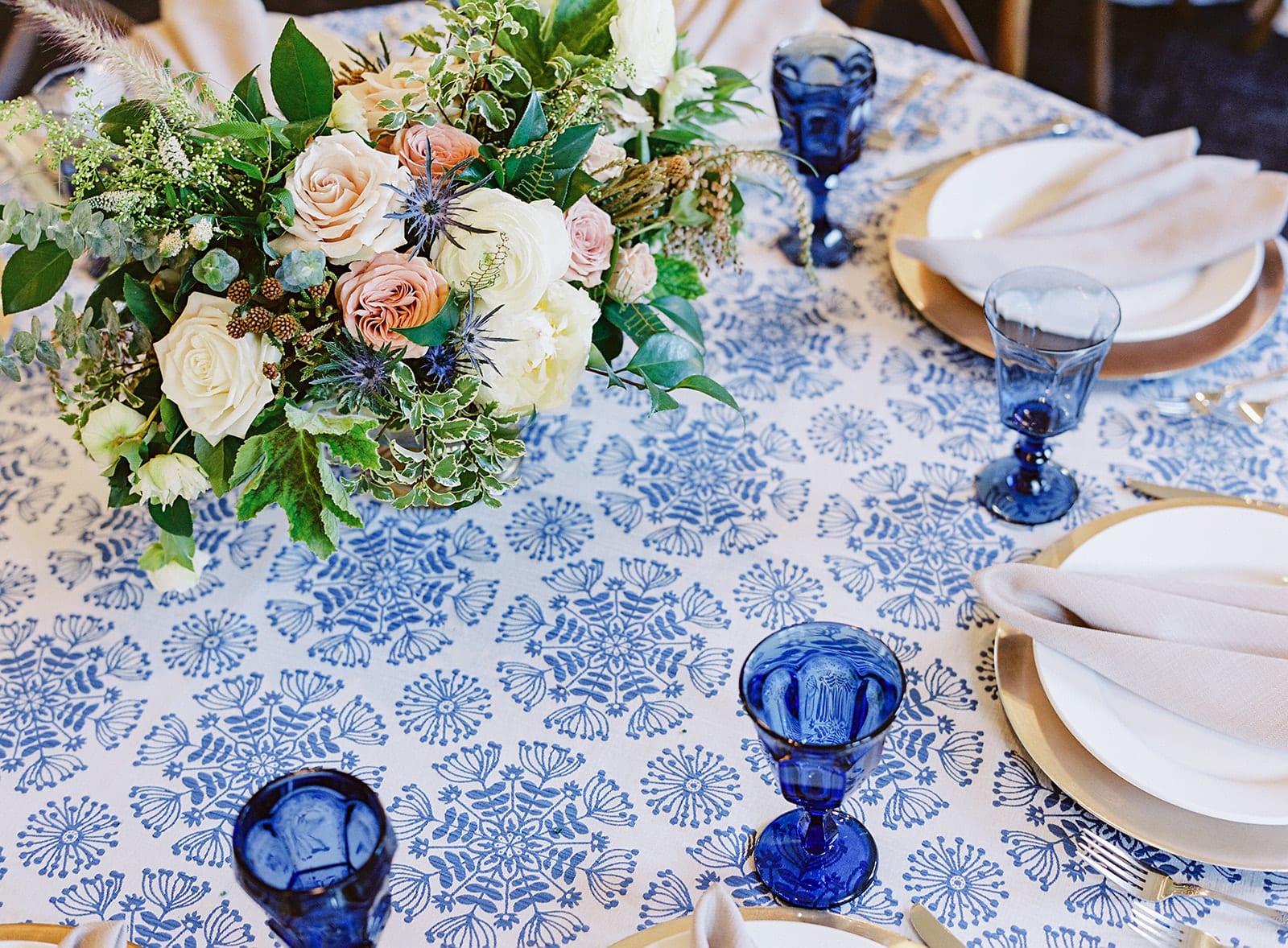 Helena Blue at a Windy City Linen event