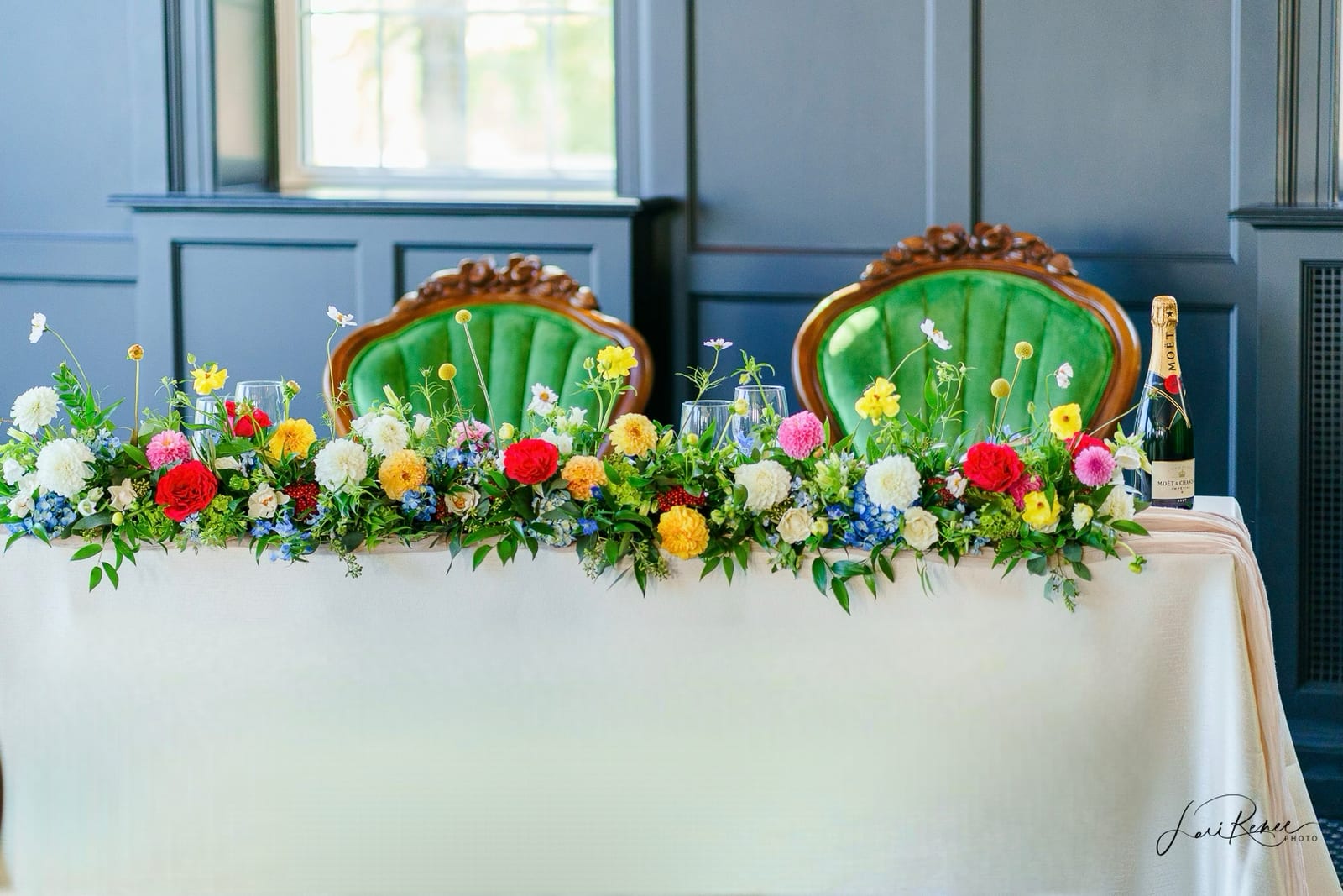 Verve Pearl tablecloth at a Windy City Linen event