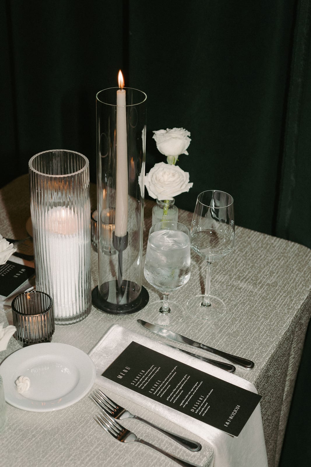 Verve Pearl tablecloth at a Windy City Linen event