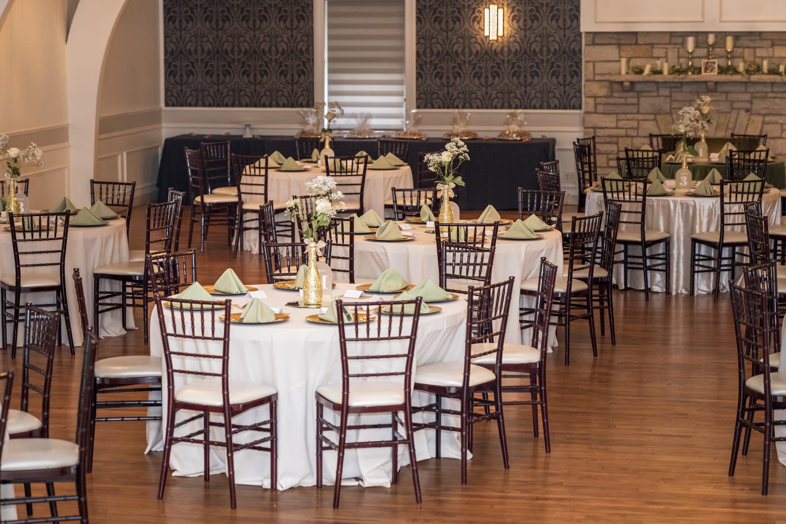 Classic Solid White napkin at a Windy City Linen event