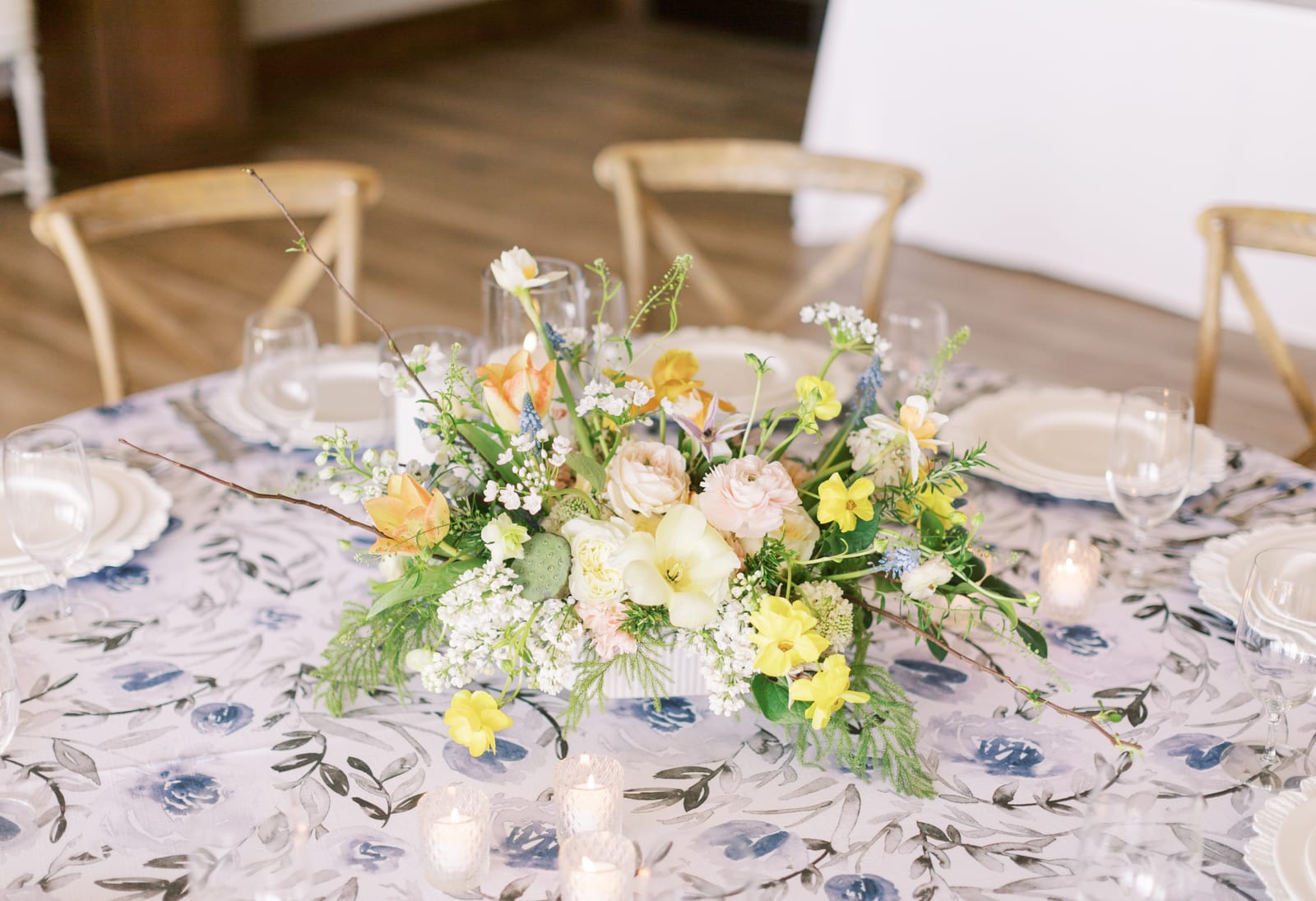 Phoebe tablecloth at a Windy City Linen event