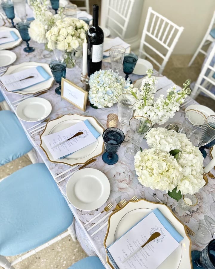 Lorelei tablecloth at a Windy City Linen event