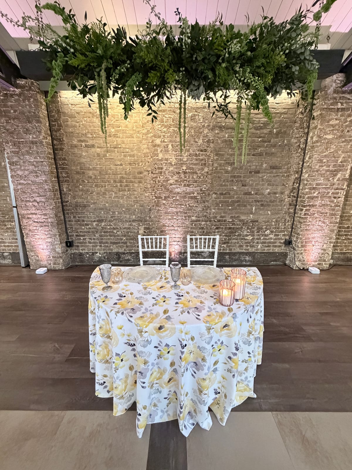 Lucia tablecloth at a Windy City Linen event