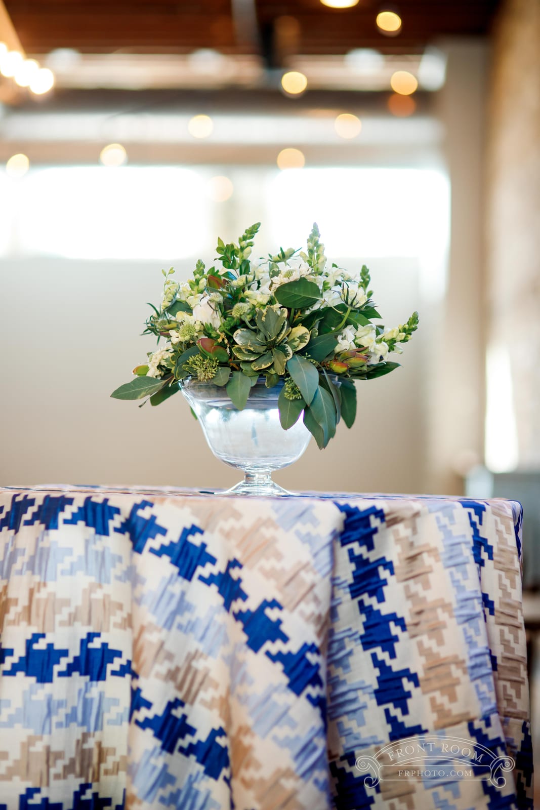 Napa Blue tablecloth at a Windy City Linen event