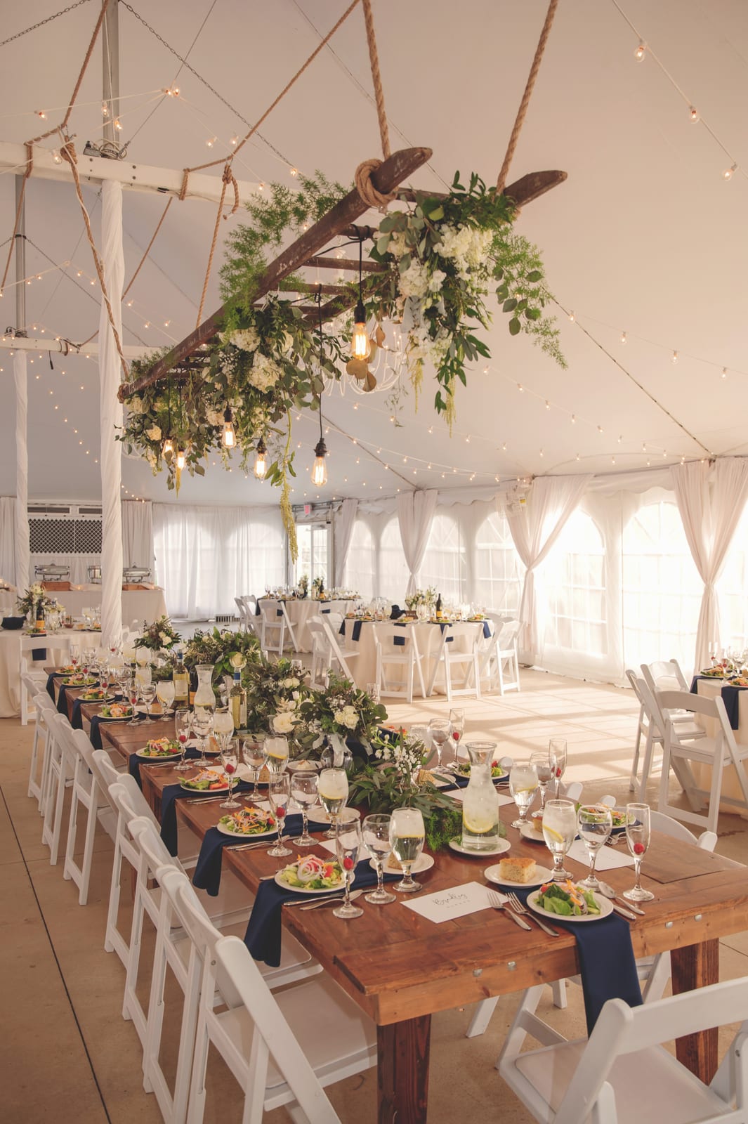 Navy Classic Napkins at a Windy City Linen event