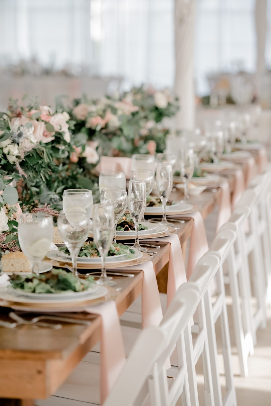 Blush Classic Napkins at a Windy City Linen event