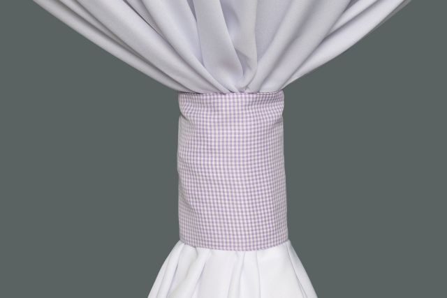 Specialty Lilac Gingham Mini Check cuff