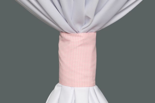 Specialty Pink Gingham Mini Check linen cuff