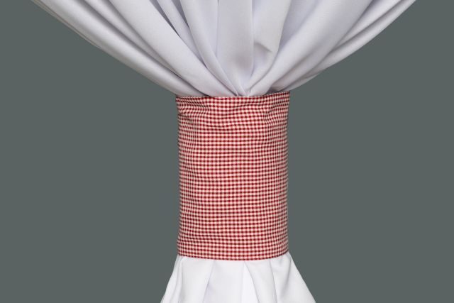 Specialty Red Gingham Mini Check linen cuff