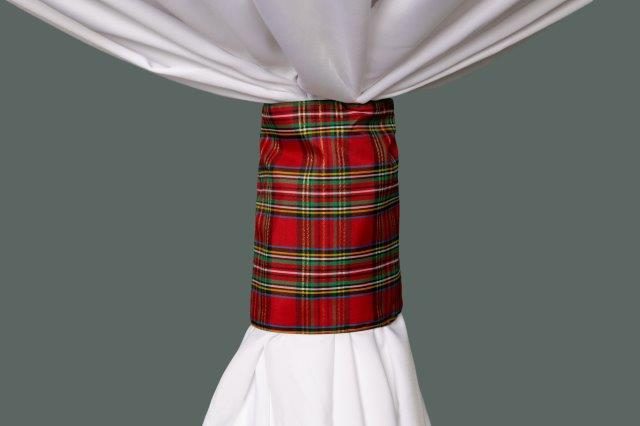 Specialty Holiday Plaid linen cuff