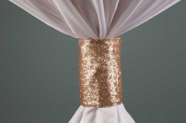 Specialty Sequins Blush linen cuff
