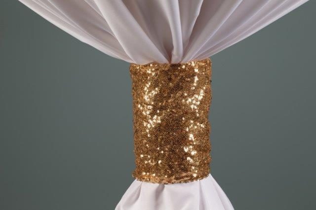 Specialty Sequins Gold linen cuff