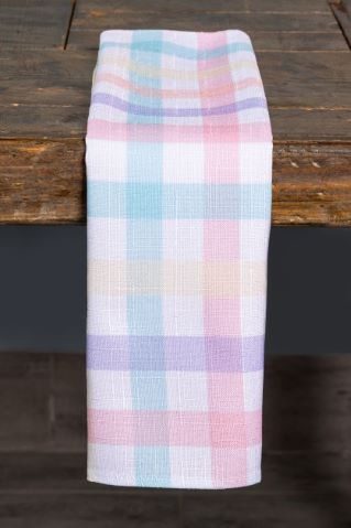 Specialty Blossom Plaid napkin
