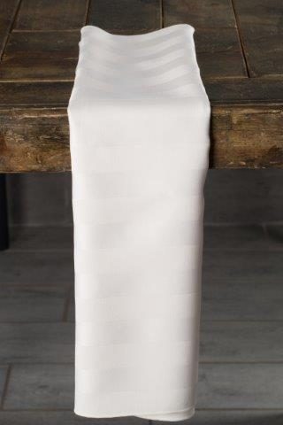 Imperial Stripe Ivory napkin