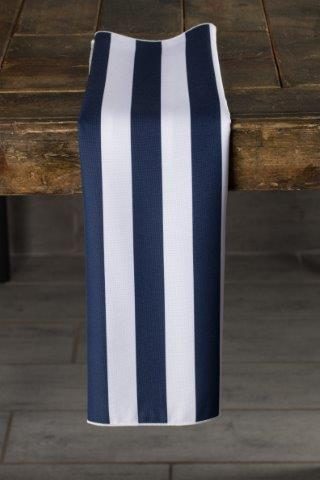 Specialty Stripe Navy and White napkin